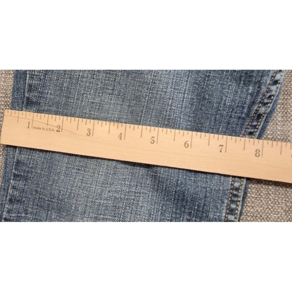 Levi's 518 Superlow Bootcut Jeans Women's sz 9 Short light wash stretch denim - Picture 3 of 16